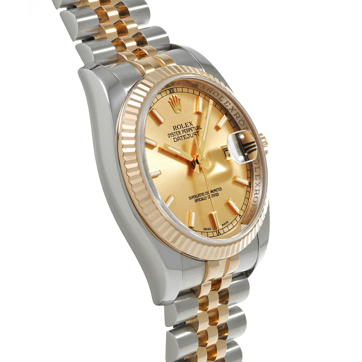 Datejust 116233 Z (manufactured circa 2006) Champagne ROLEX Men's [Pre-Owned].