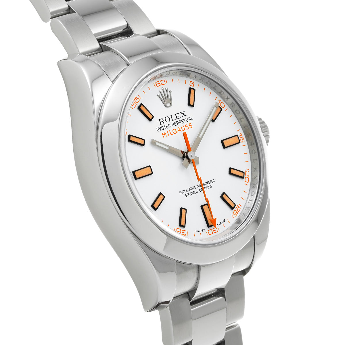 Milgauss 116400 V (made around 2008) White ROLEX Men's [Pre-Owned].