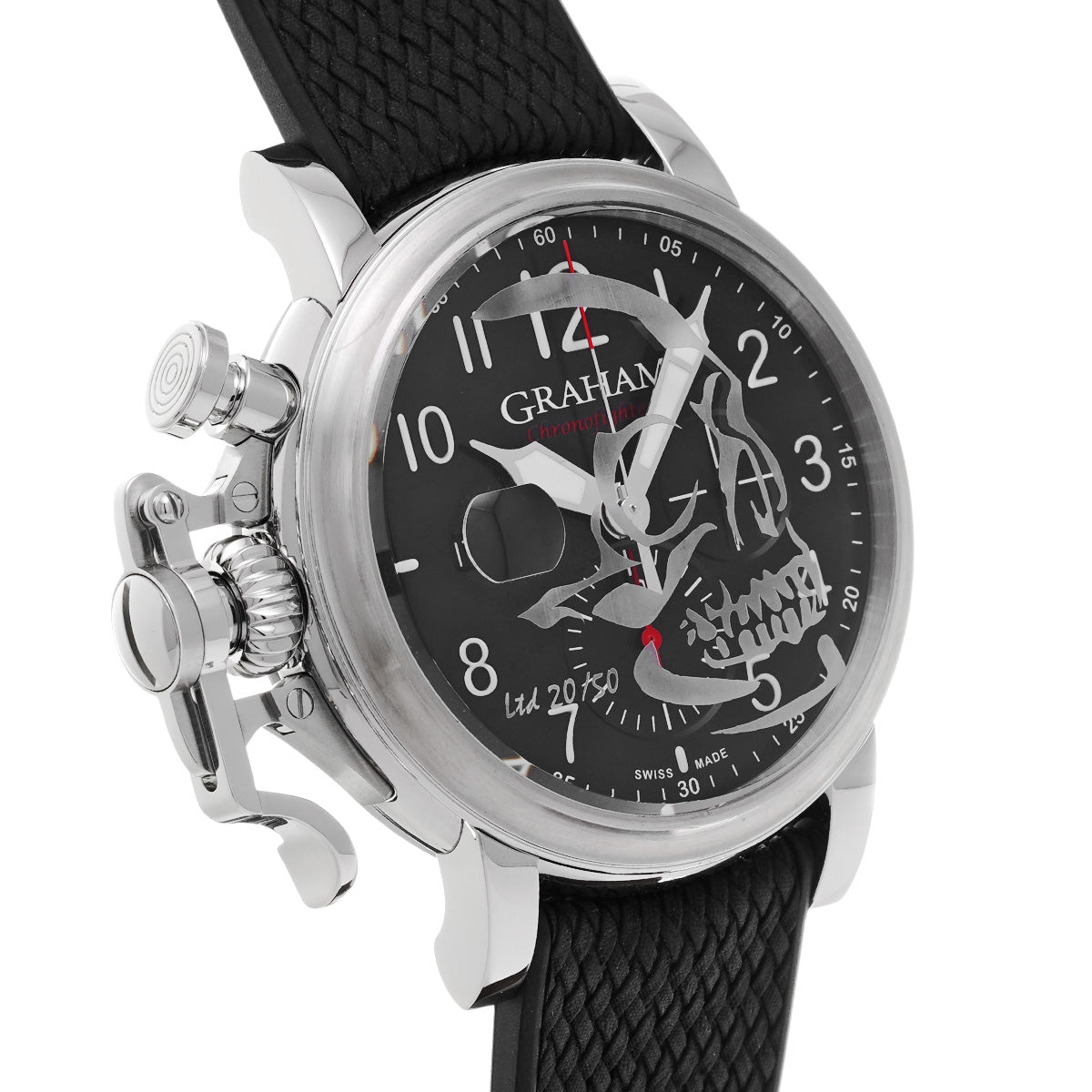 Chronofighter Grand Vintage Skull Limited 2CVDS.B29D.K134F Black GRAHAM Men's [pre-owned].