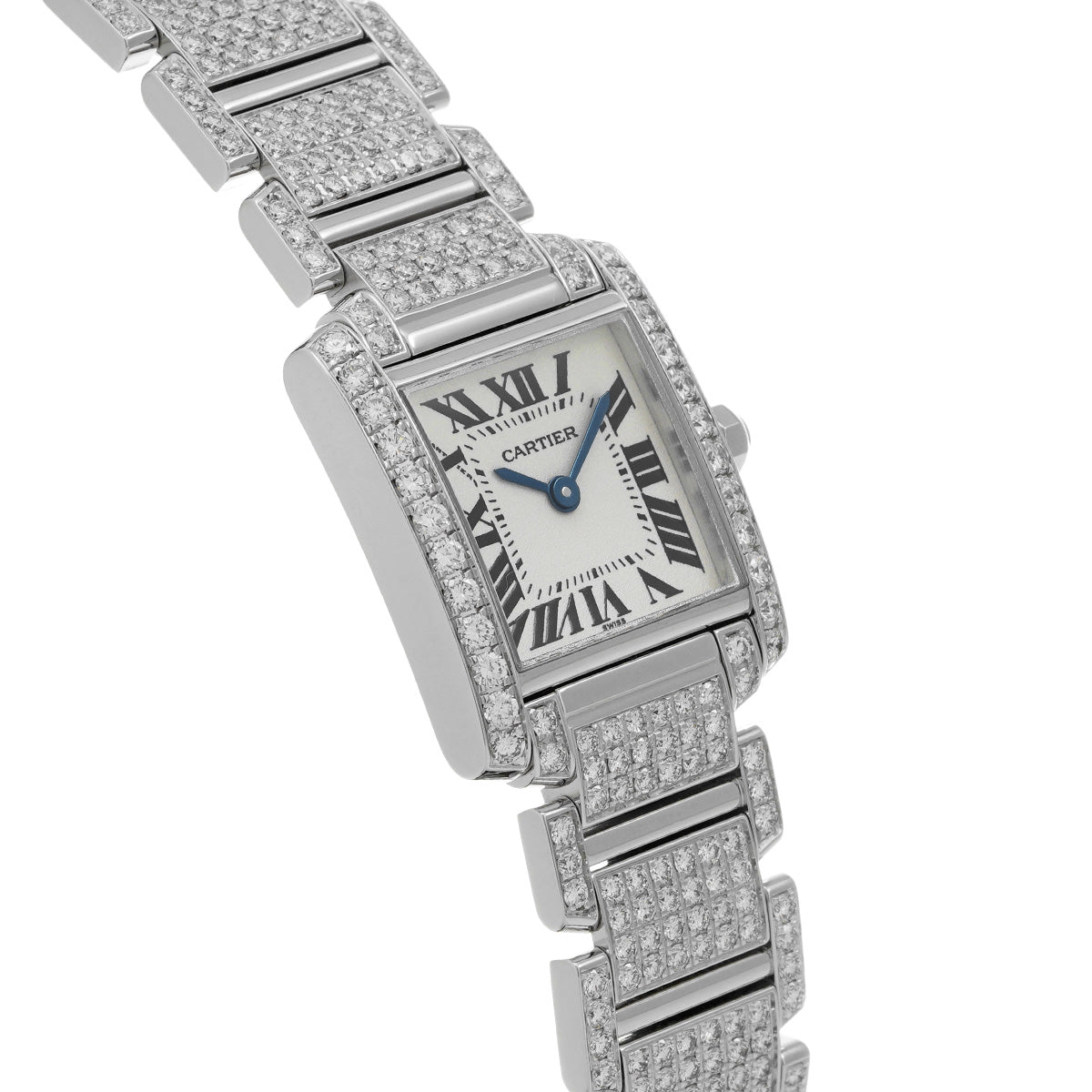 Tank Francaise SM WE1002SD Silver CARTIER Ladies [Pre-owned]