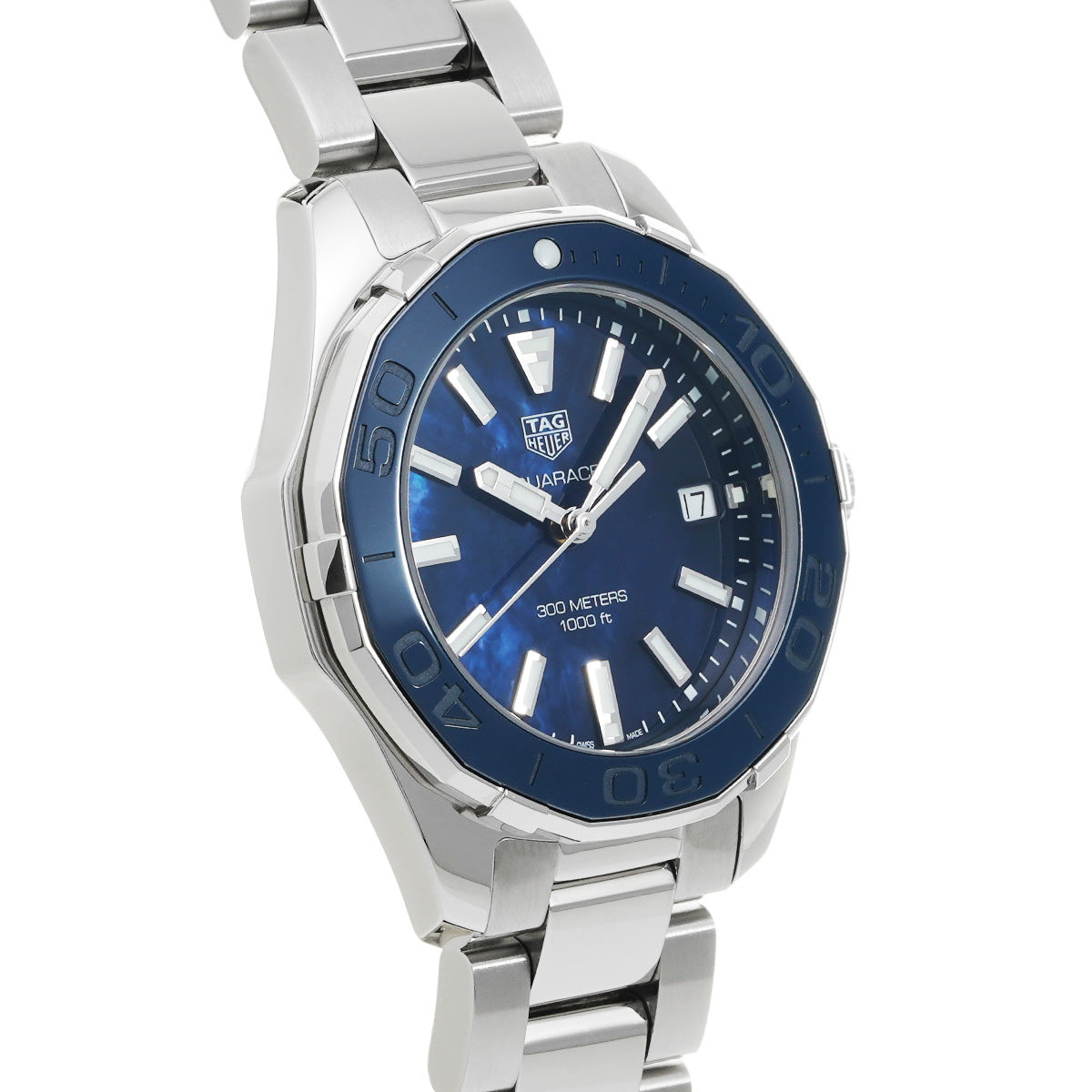 Aquaracer WAY131S.BA0748 Blue TAG HEUER Ladies [Pre-Owned].