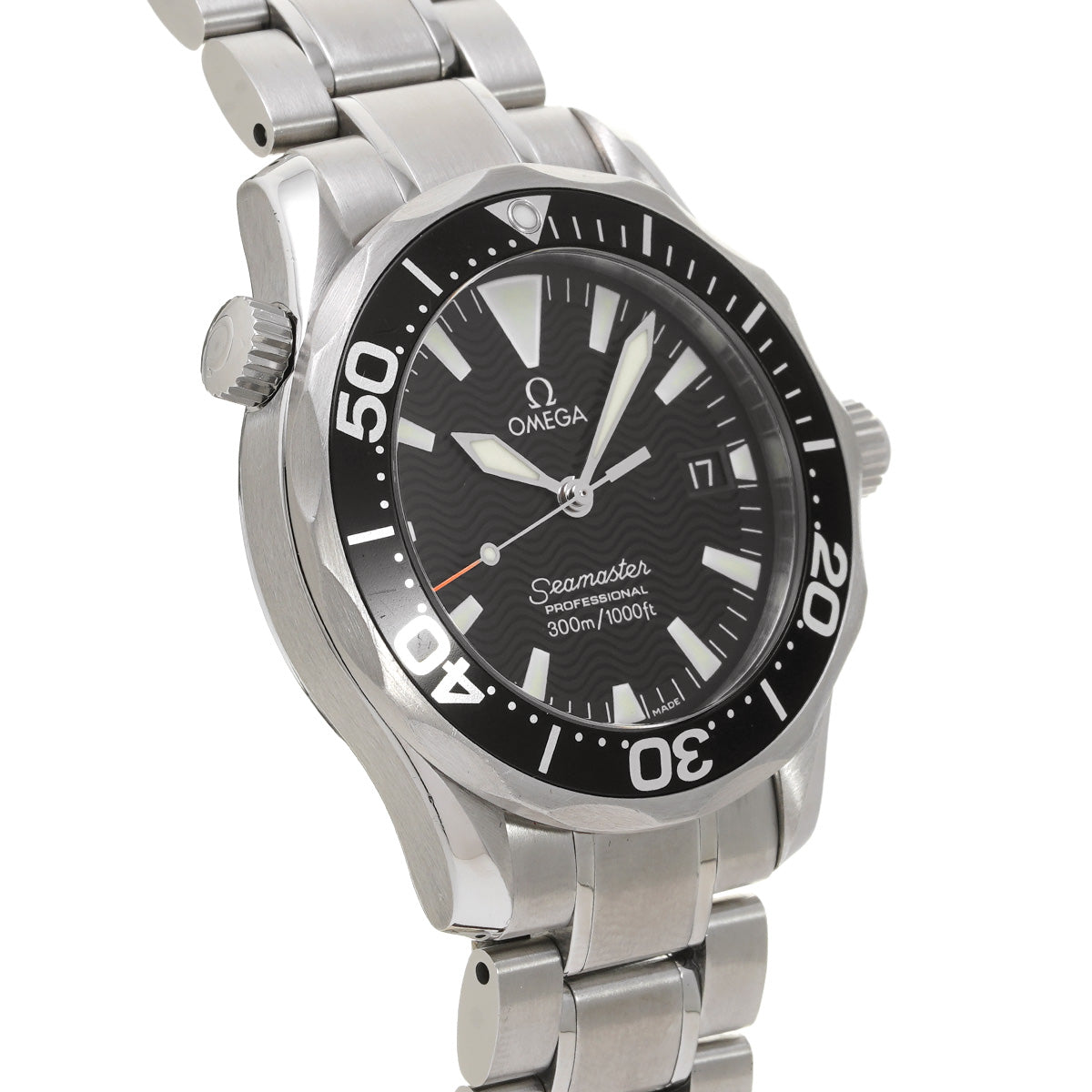 2262.50 Seamaster Professional 300 Black OMEGA Men's [Pre-owned].