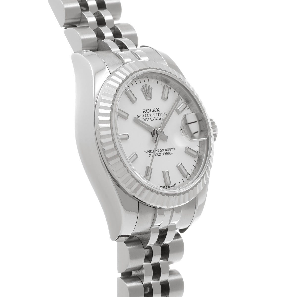 DATE JUST 179174 Random Serial White ROLEX Ladies [Pre-owned].