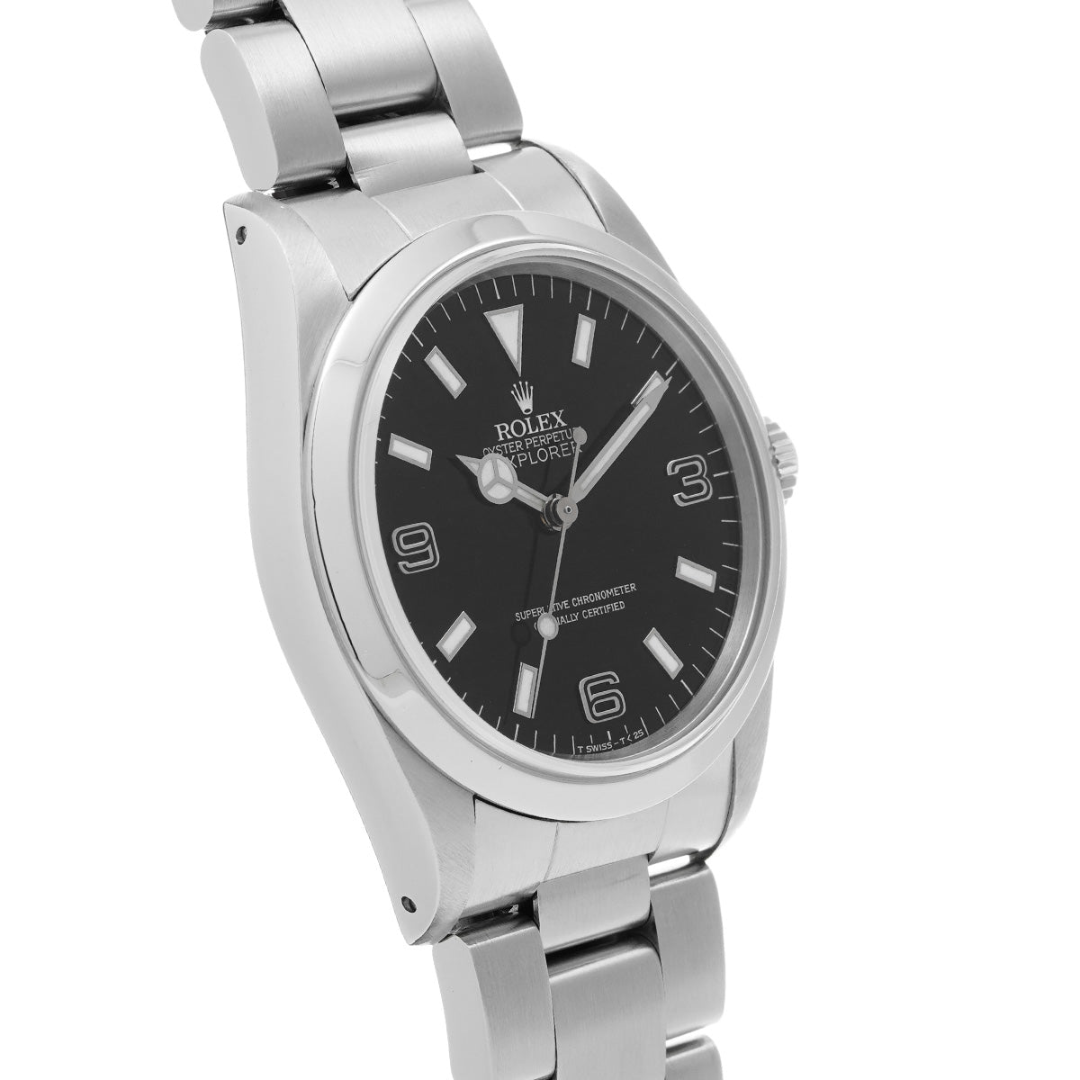 Explorer 14270 E (manufactured circa 1991) Black ROLEX Men's [Pre-Owned].