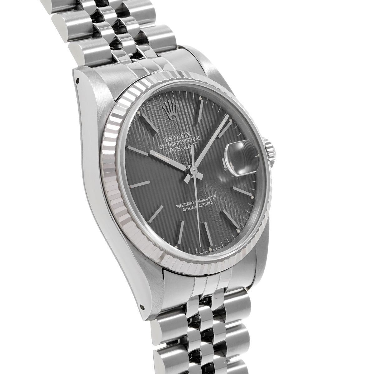 DATE JUST 16234 L (manufactured circa 1989) Gray ROLEX Men's [Pre-Owned].