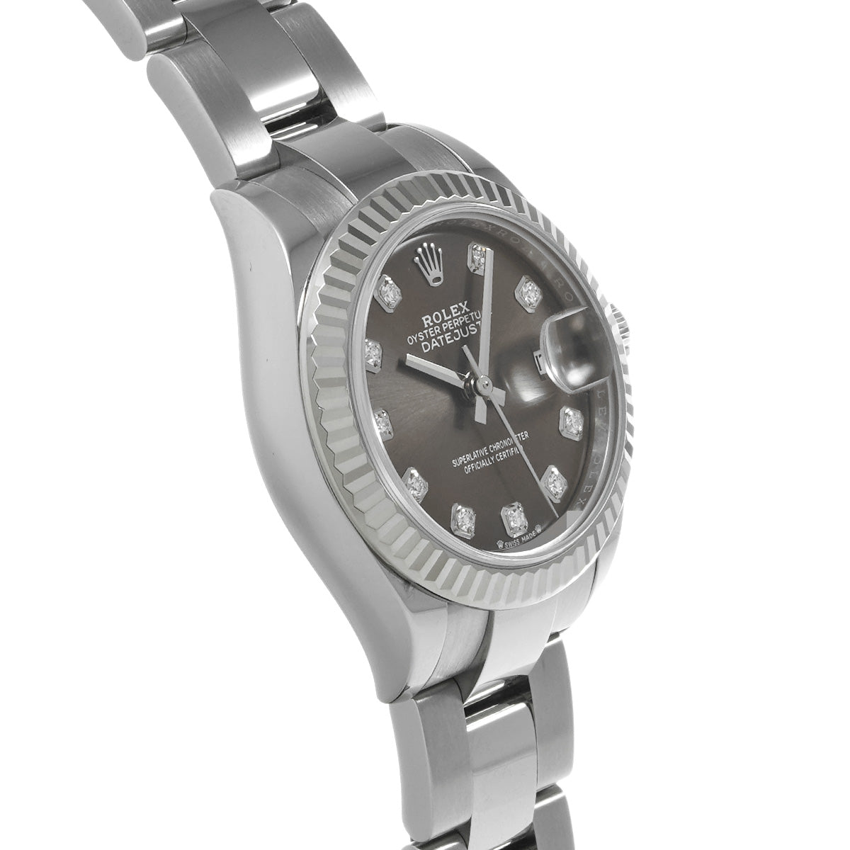 Lady Datejust 28 279174G Random Serial Gray/Diamond ROLEX Ladies [Pre-Owned].