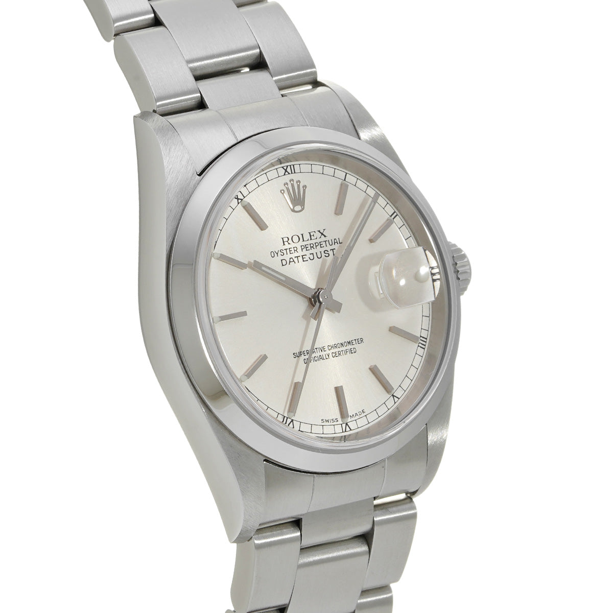 DATE JUST 16200 P (made around 2000) Silver ROLEX Men's [Pre-owned].