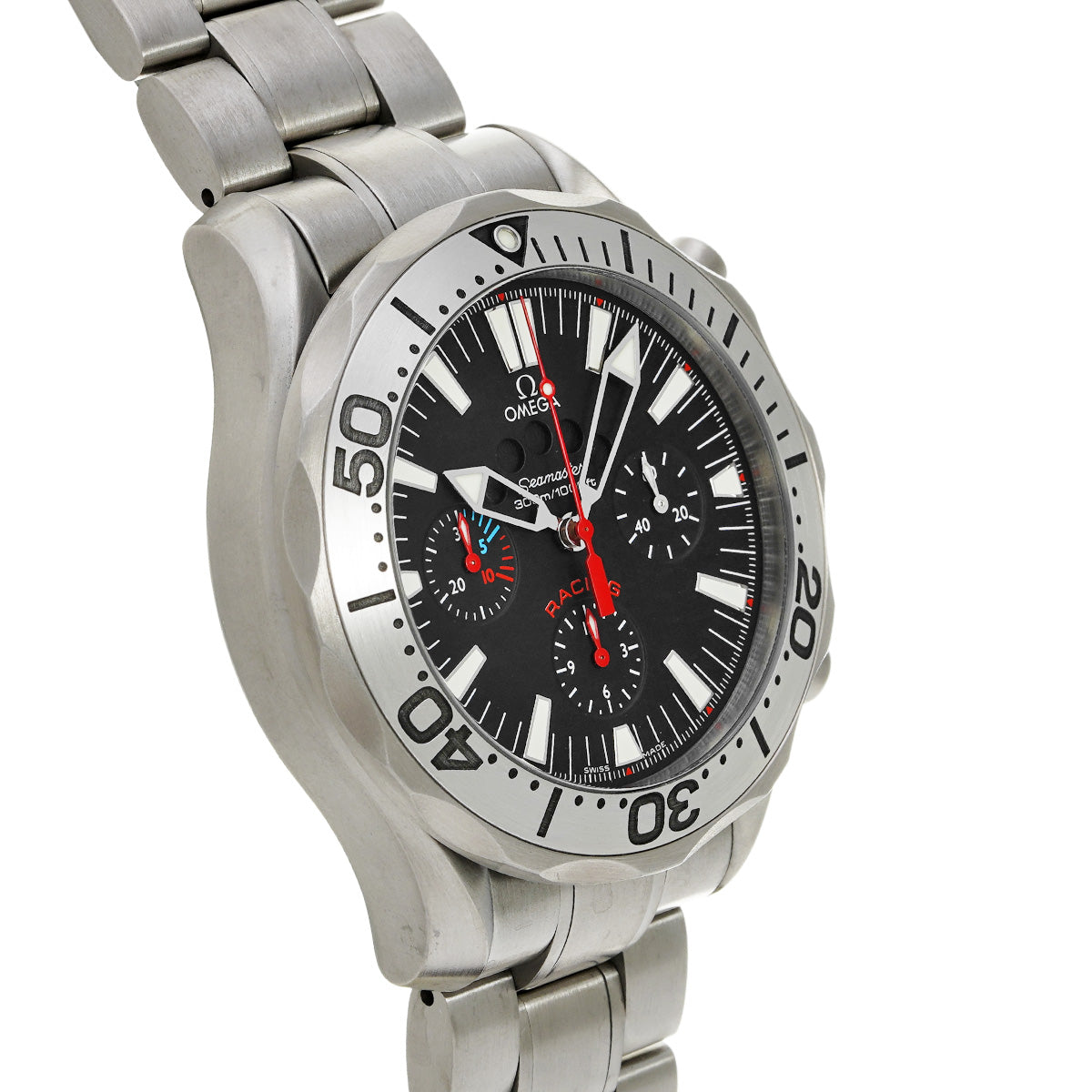 Seamaster Racing Chronograph 2269.52 Black OMEGA Ladies [Pre-owned]