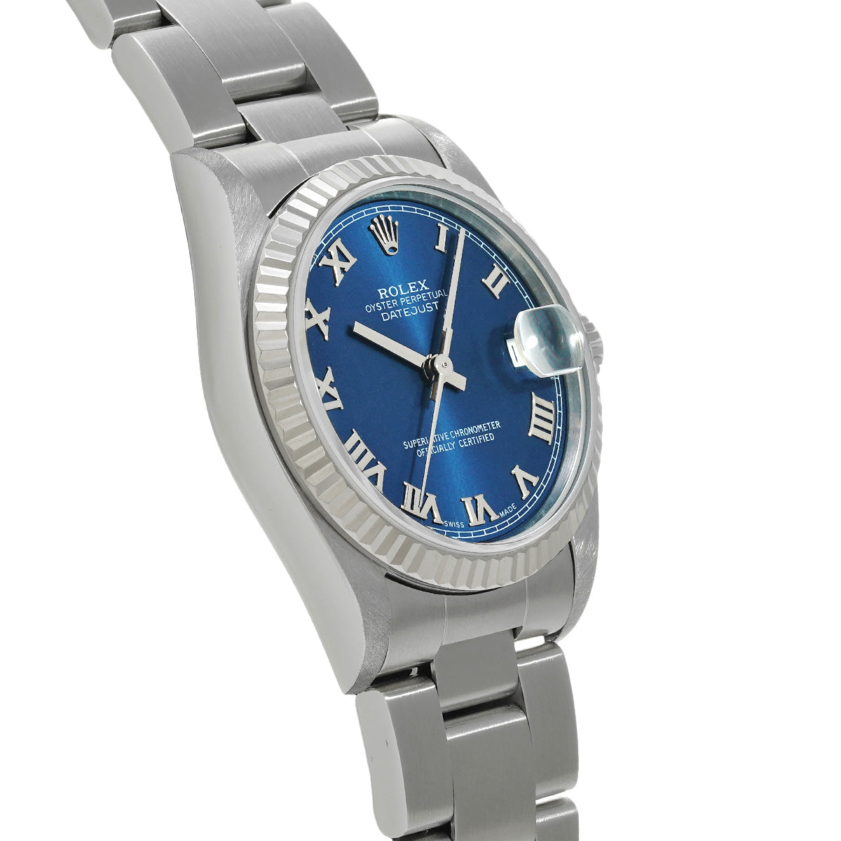 Datejust 68274 U (manufactured circa 1998) Blue ROLEX Unisex [Pre-owned].