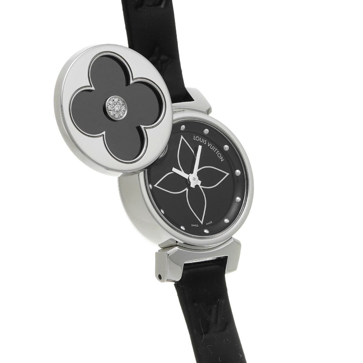Tambour Bijoux Q151R Black LOUIS VUITTON Ladies [Pre-owned].