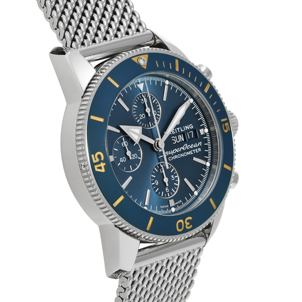 Super Ocean Heritage Chronograph 44 A13313161C1A1 Blue BREITLING Men's [Pre-Owned].