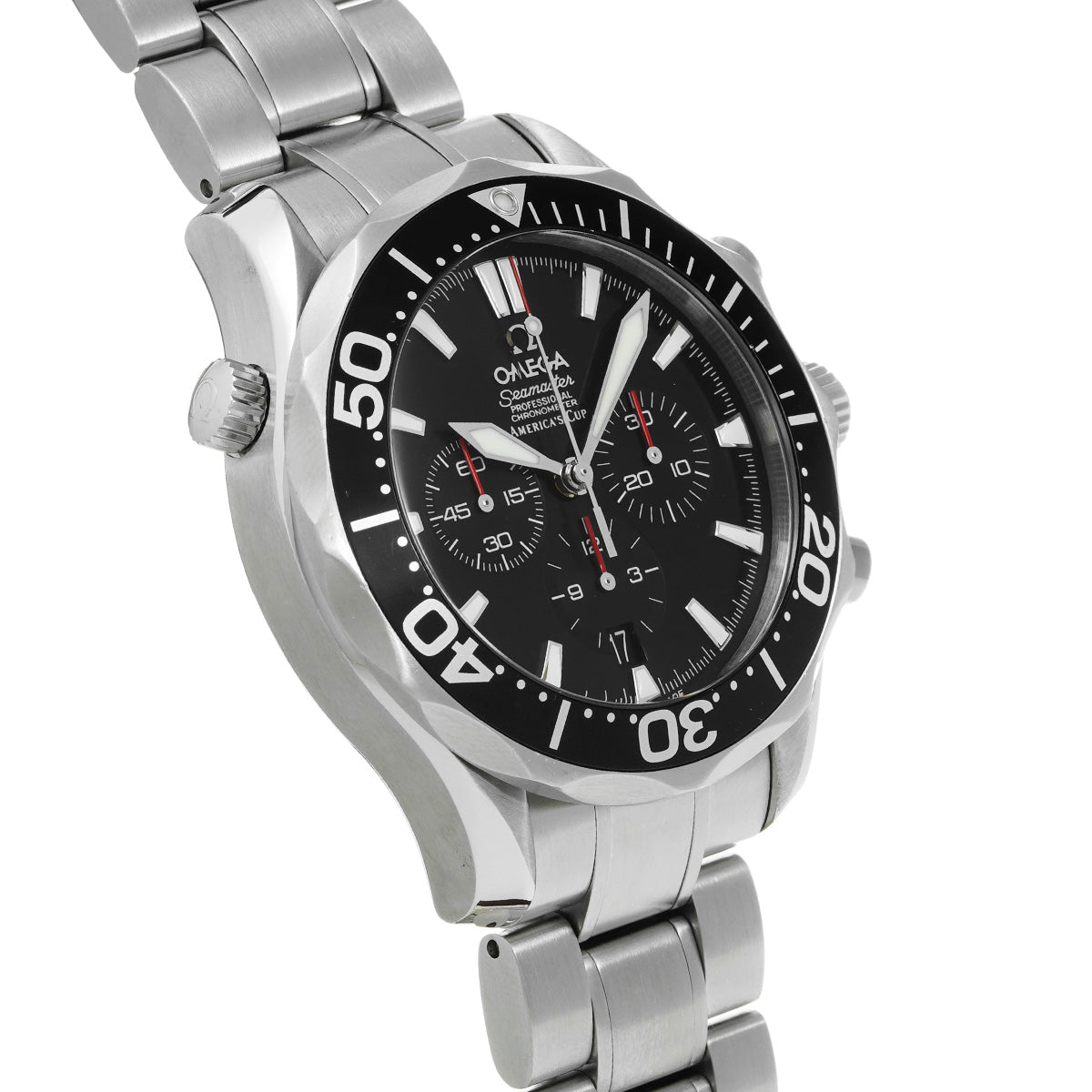 Seamaster 300 Chronograph America's Cup 2594.50 Black OMEGA Men's [Pre-Owned].