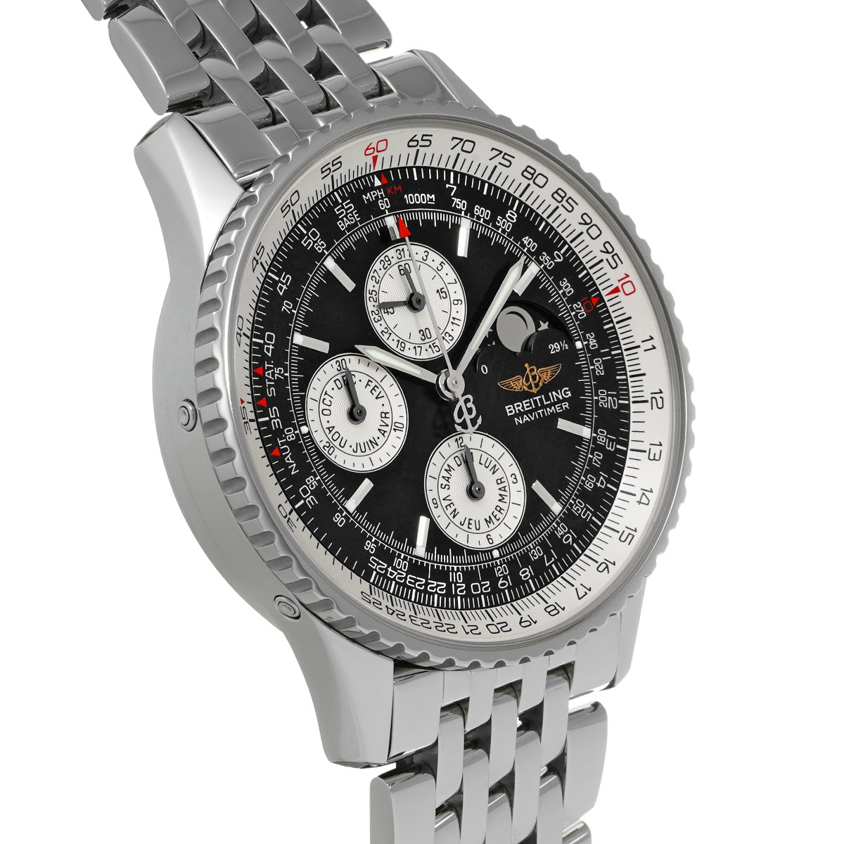 Navitimer Olympus A190B52NP Black BREITLING Men's [Pre-Owned].