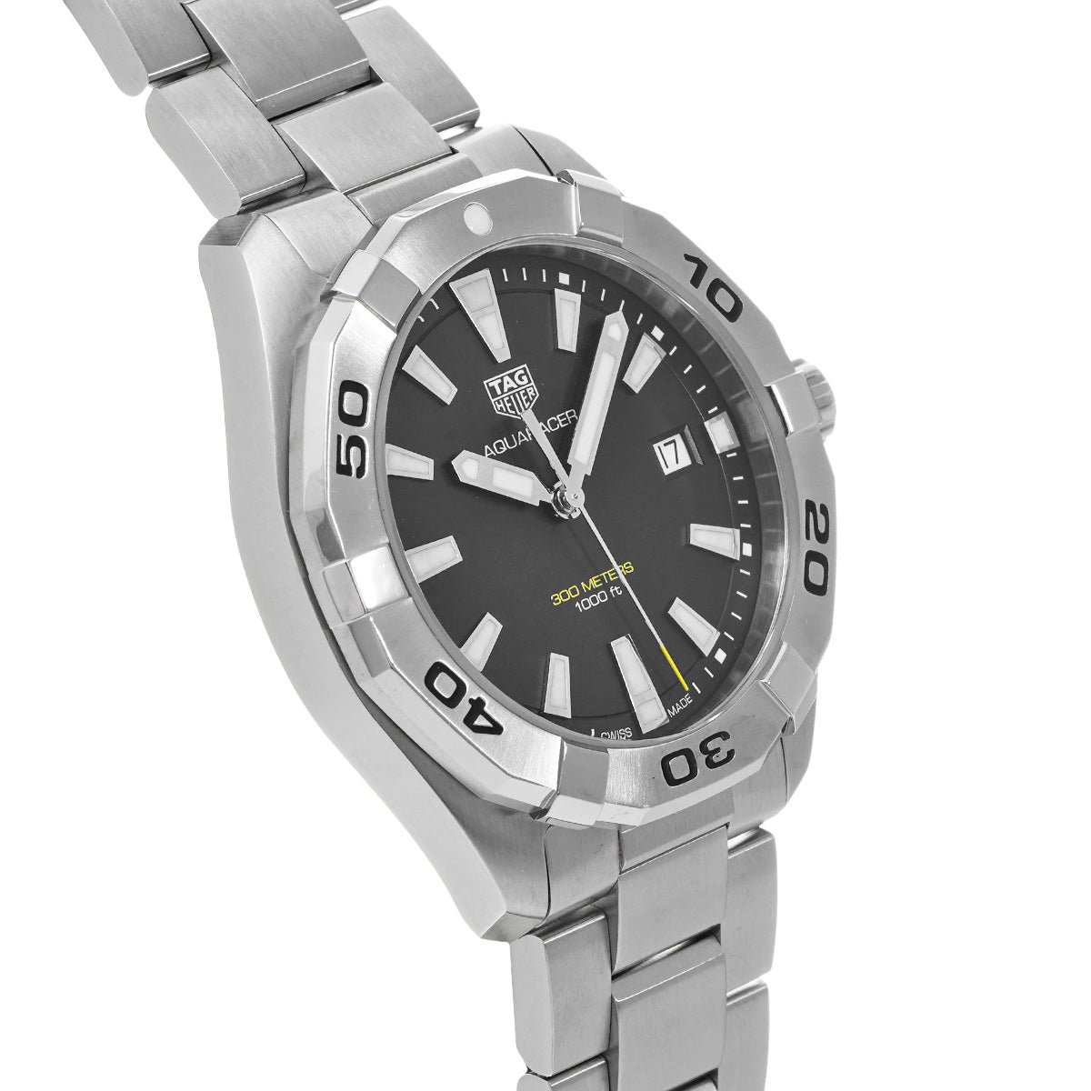 Aquaracer Quartz WBD1110.BA0928 Black TAG HEUER Men's [Pre-Owned]