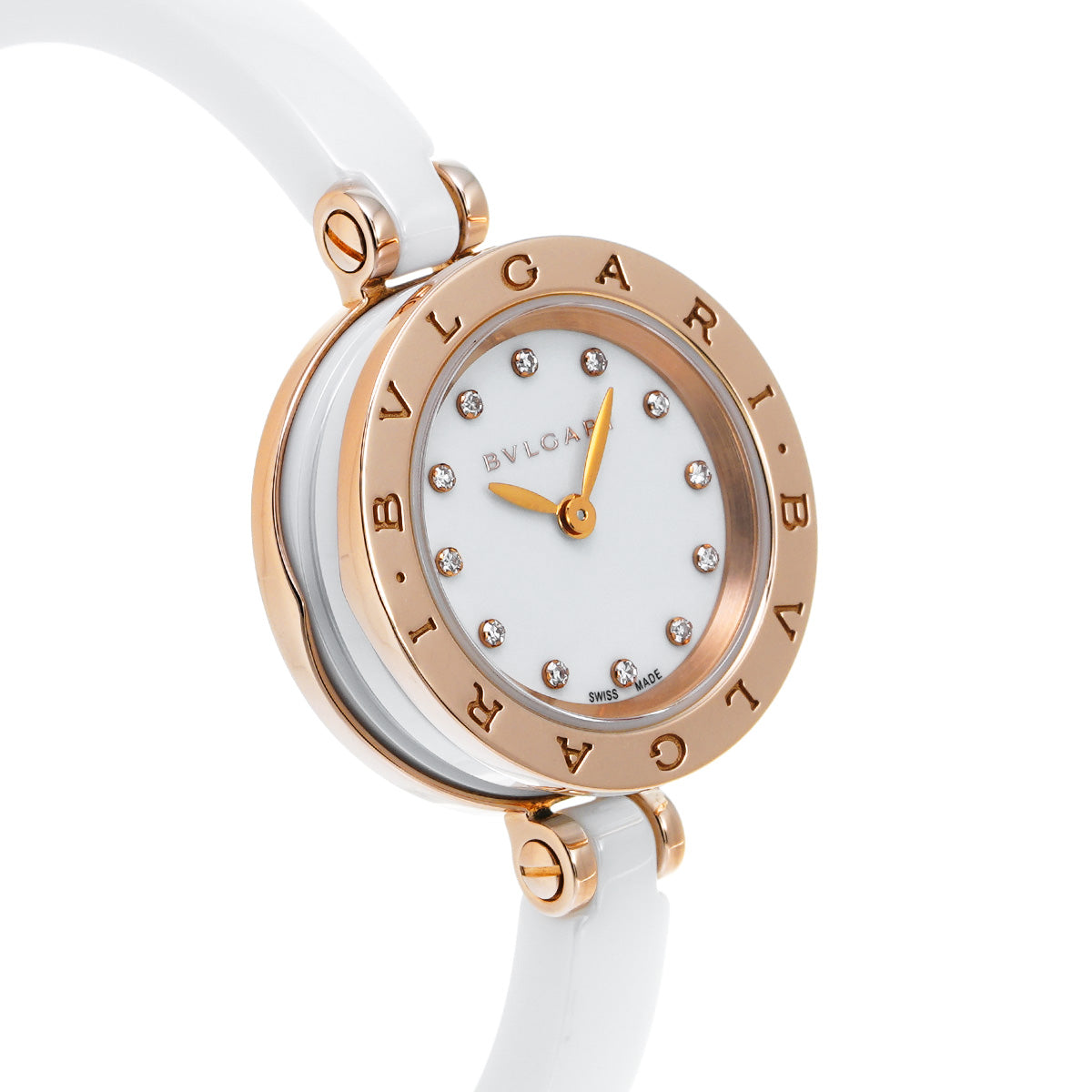 BZP23SG White/Diamond BVLGARI Ladies [Pre-Owned].