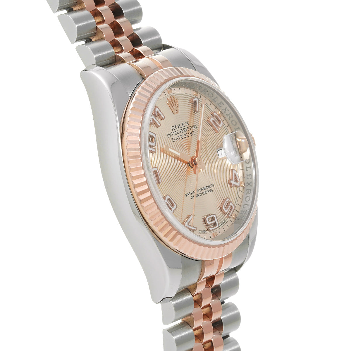 DATE JUST 116231 D (manufactured circa 2005) Pink ROLEX Men's [Pre-Owned].