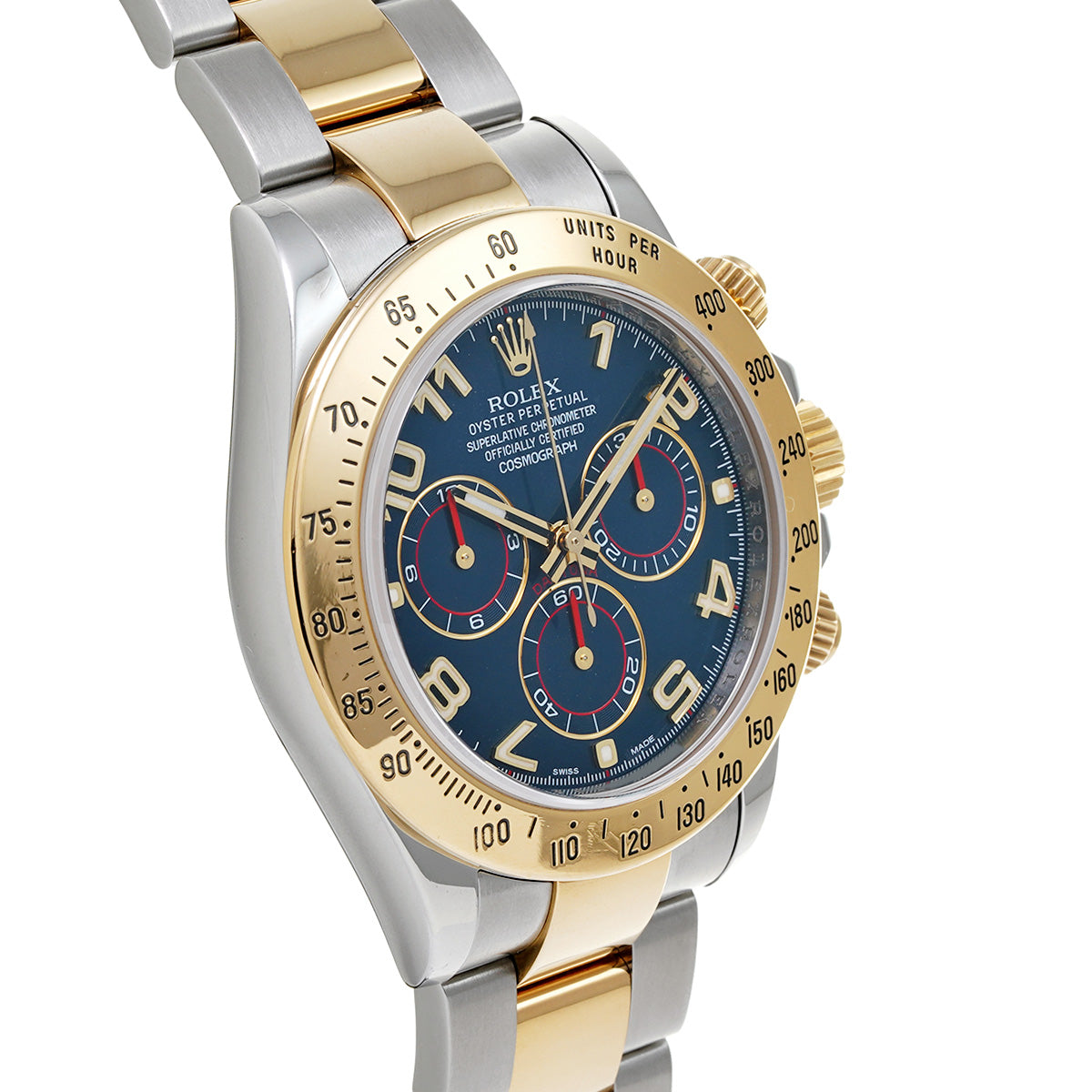 Cosmograph Daytona 116523 V (manufactured circa 2009) Blue ROLEX Men's [Pre-Owned].