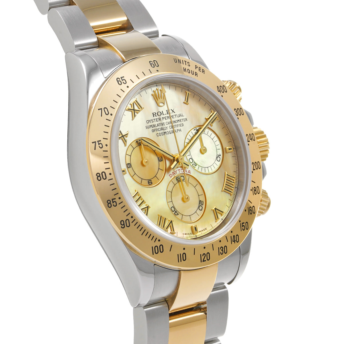 Cosmograph Daytona 116523NR P No. (manufactured around 2001) Yellow MOP ROLEX Men's [Pre-Owned].