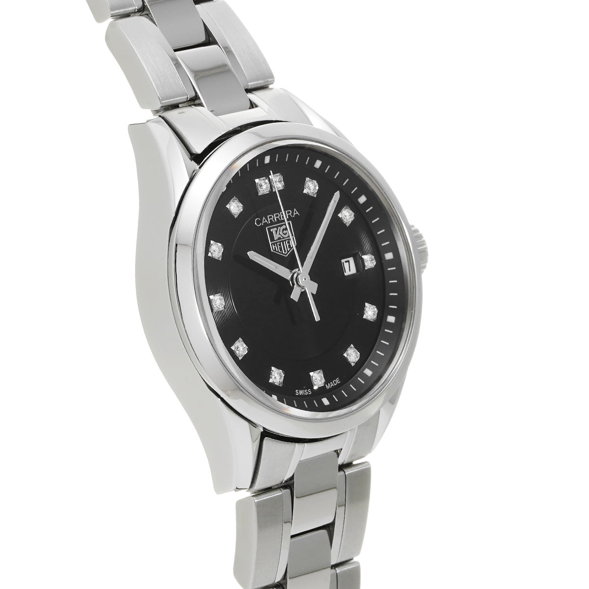 CARRERA Quartz WV1410.BA0793 Black/Diamond TAG HEUER Ladies [Pre-Owned].