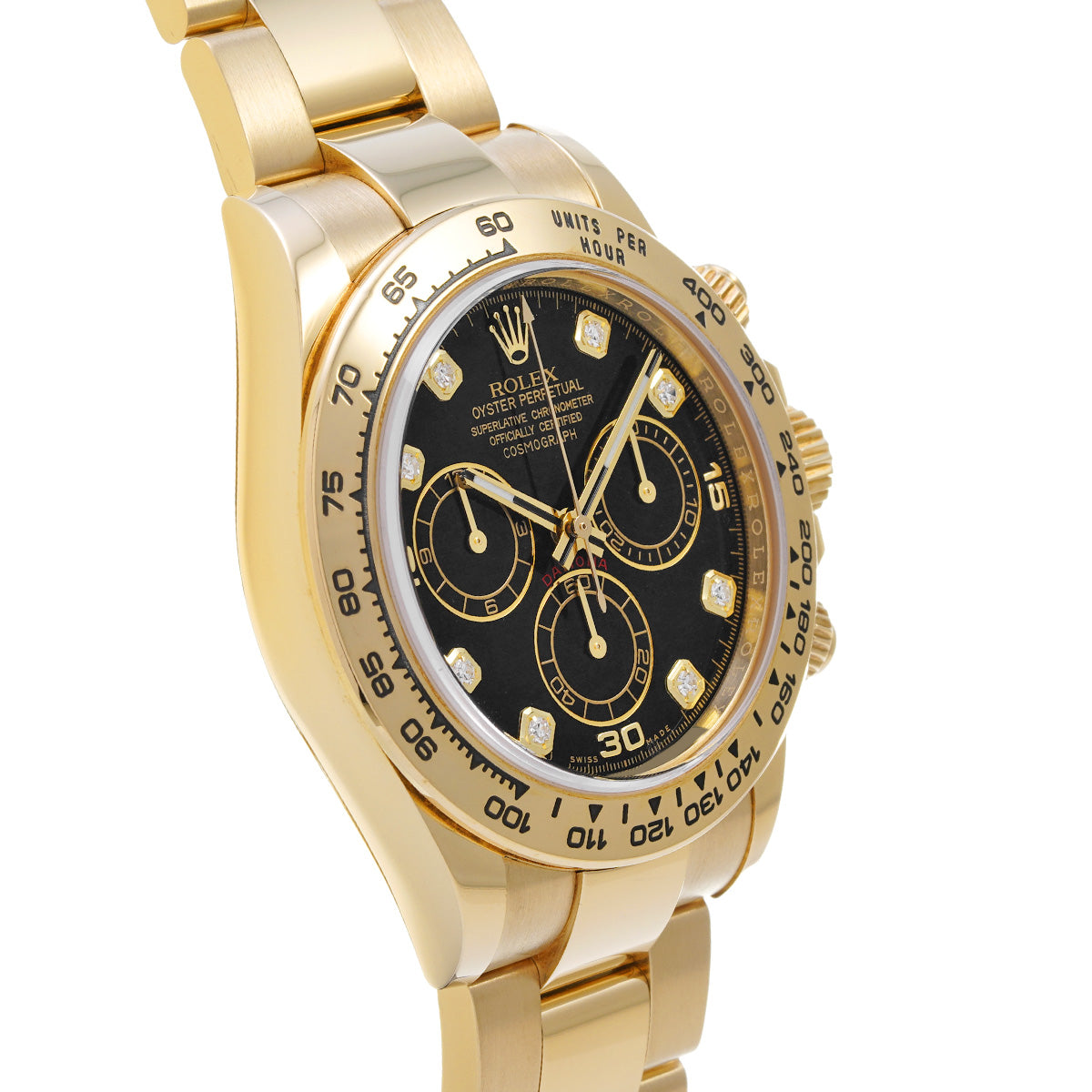 Cosmograph Daytona 116508G Black/Diamond ROLEX Men's [Pre-Owned].