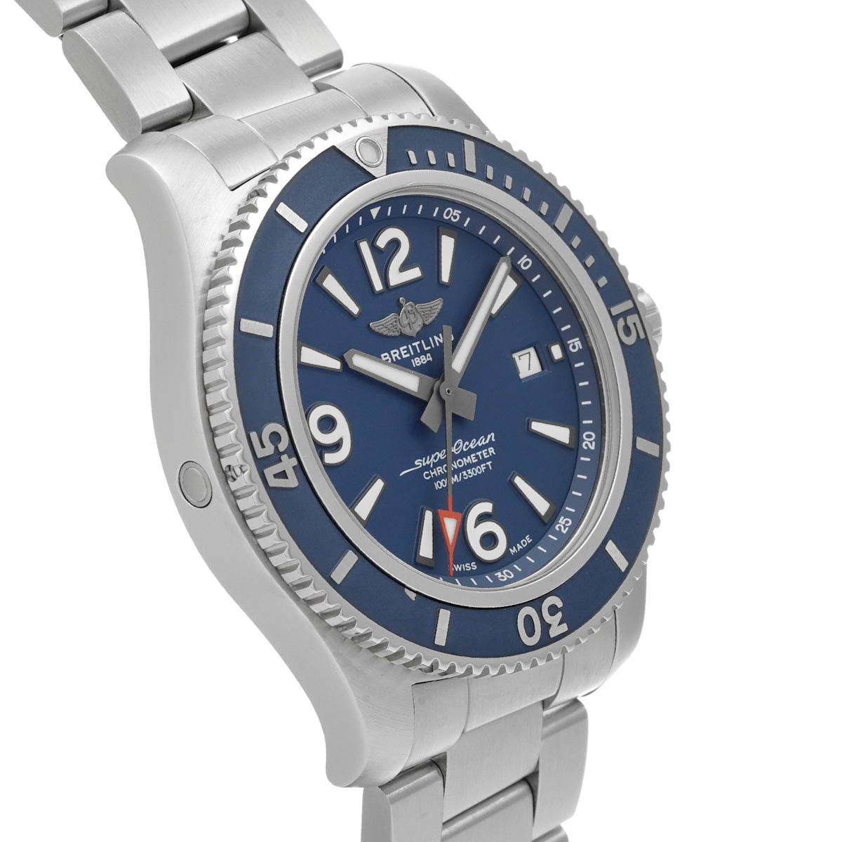 Super Ocean II Automatic 44 A17367D81C1A1 Blue BREITLING Men's [Pre-Owned].