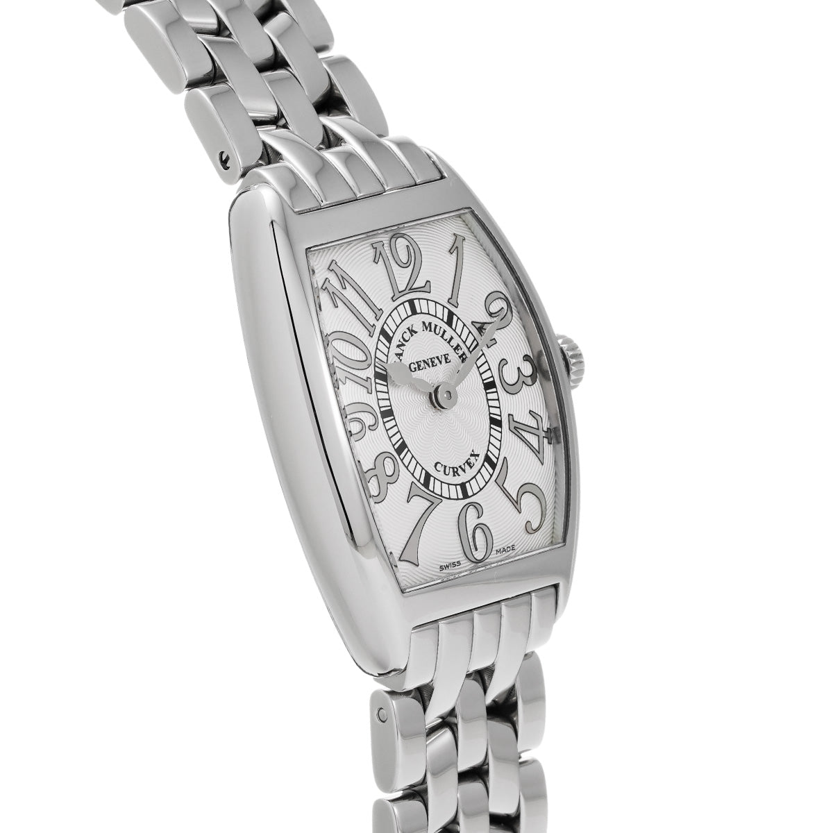 Tonneau Curvex Relief 1752QZREL Silver FRANCK MULLER Ladies [Pre-owned]