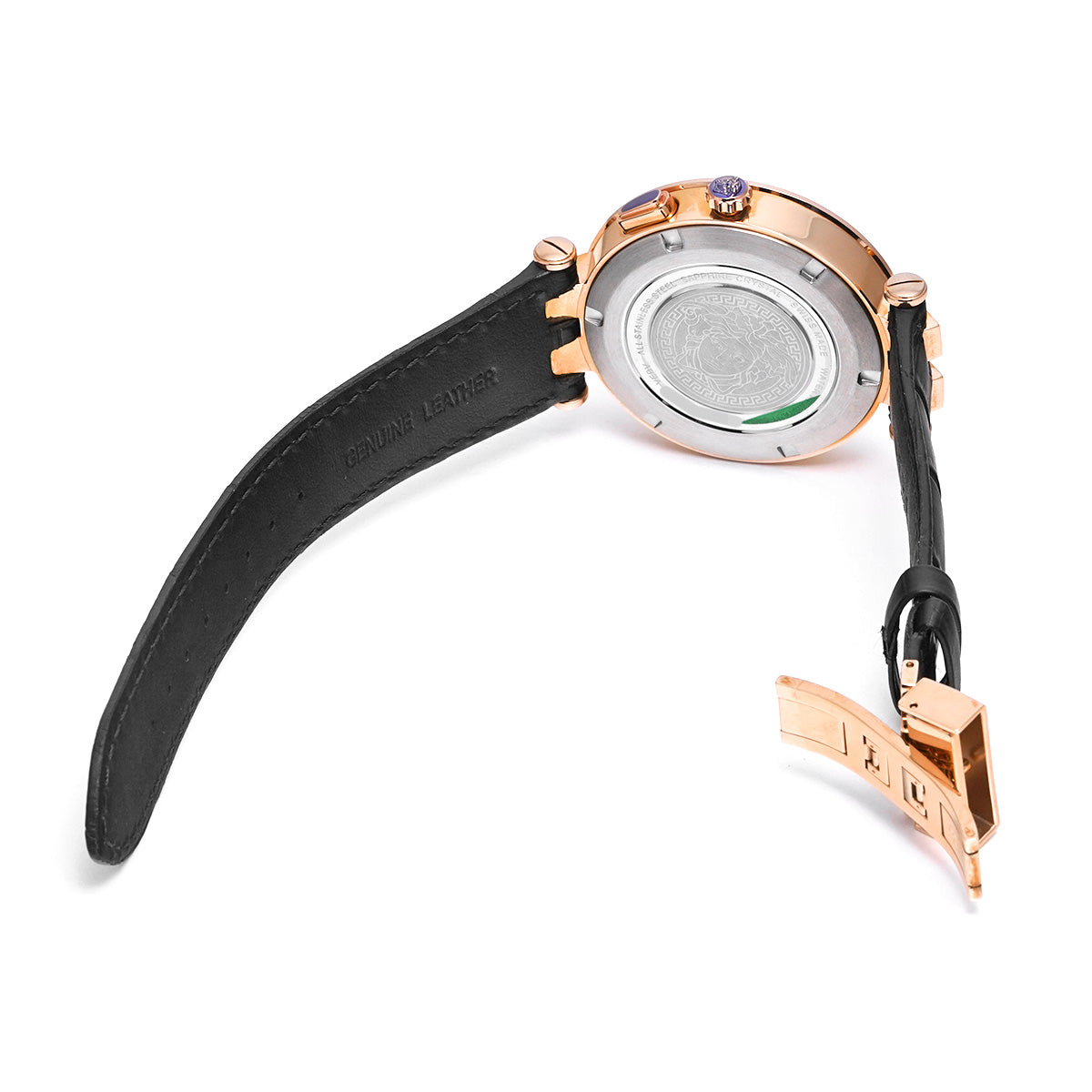 V Race Dual Time VEBV00722 Brown VERSACE Men's [Pre-Owned].