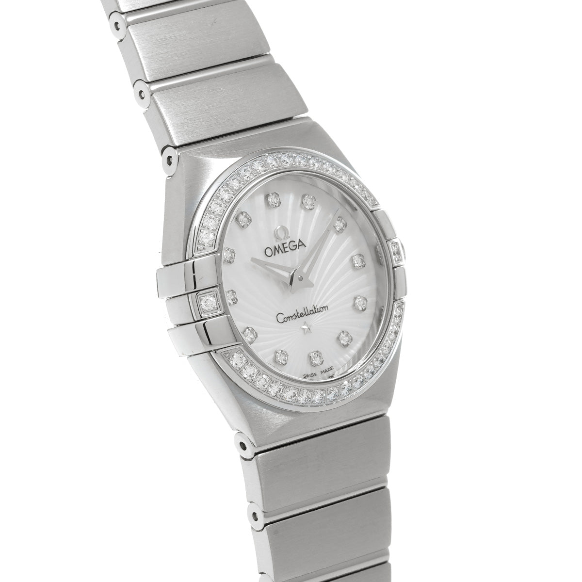 Constellation Blush Quartz 123.15.27.60.55.002 White MOP/Diamond OMEGA Ladies [New]