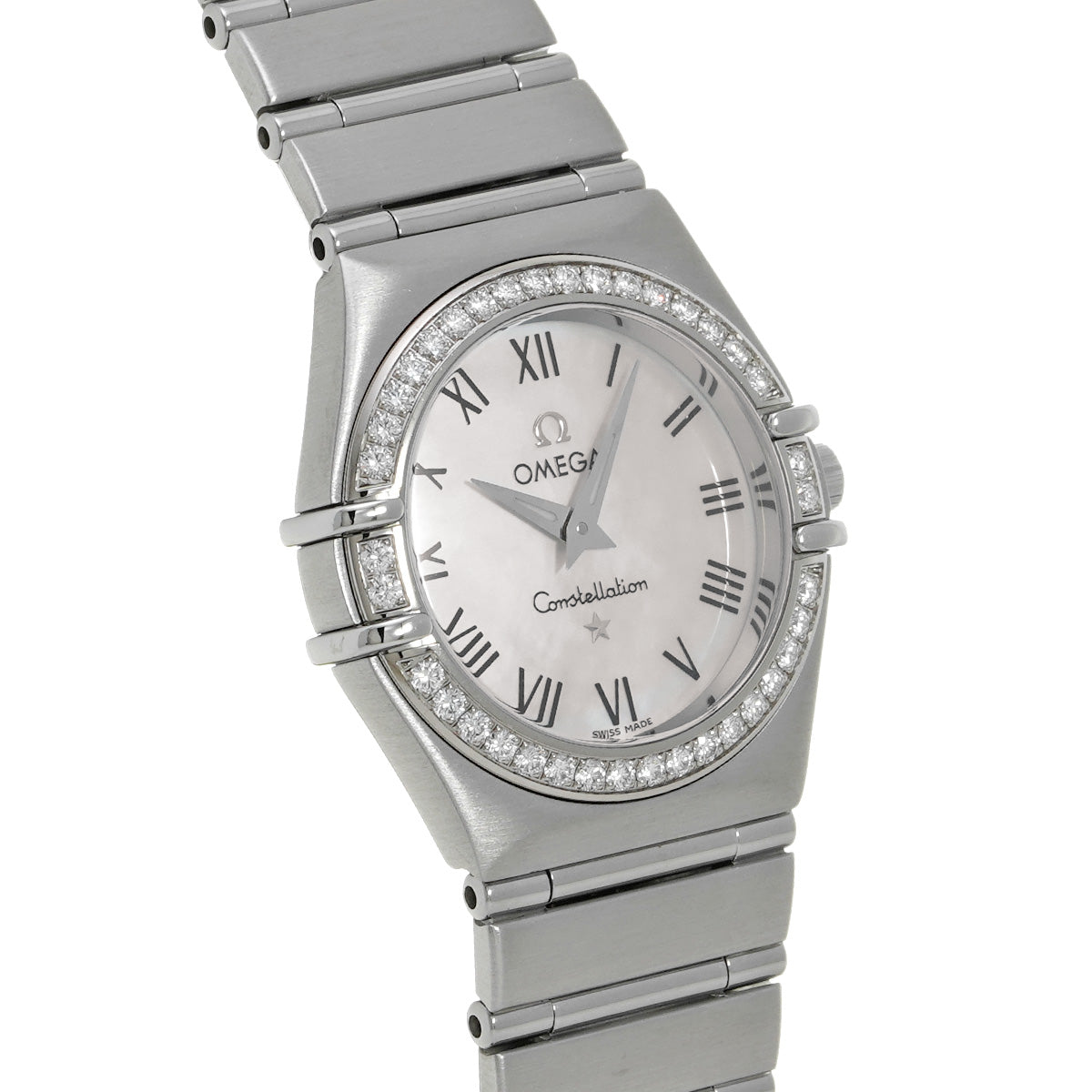 Constellation Quartz 1476.61 White MOP/Diamond OMEGA Ladies [Pre-Owned].