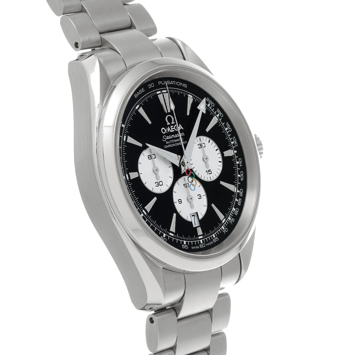 Seamaster Aqua Terra Chronograph 2008 Beijing Olympics 221.10.42.40.01.001 Black/Silver OMEGA Mens [Pre-owned]