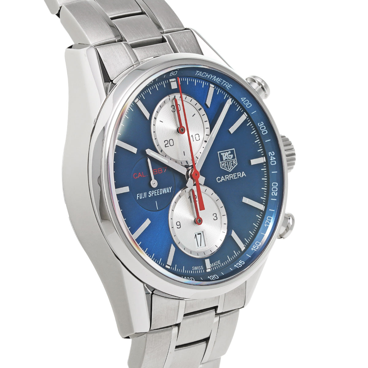 CARRERA CALIBRE 1887 CHRONOGRAPH FUJI SPEEDWAY CAR211B.BA0724 Blue/Silver TAG HEUER Mens [Pre-Owned].