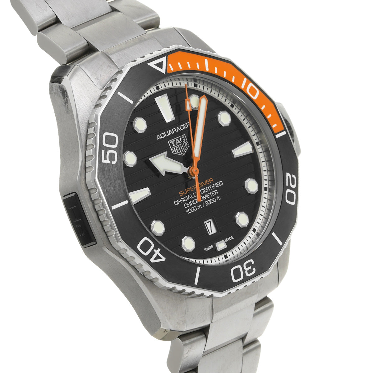 Aquaracer Professional 1000 Super Diver WBP5A8A.BF0619 Black TAG HEUER Men's [Pre-Owned].