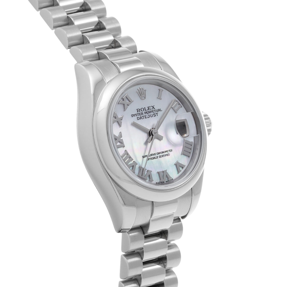 DATE JUST 179166NR White MOP ROLEX Ladies [Pre-Owned].