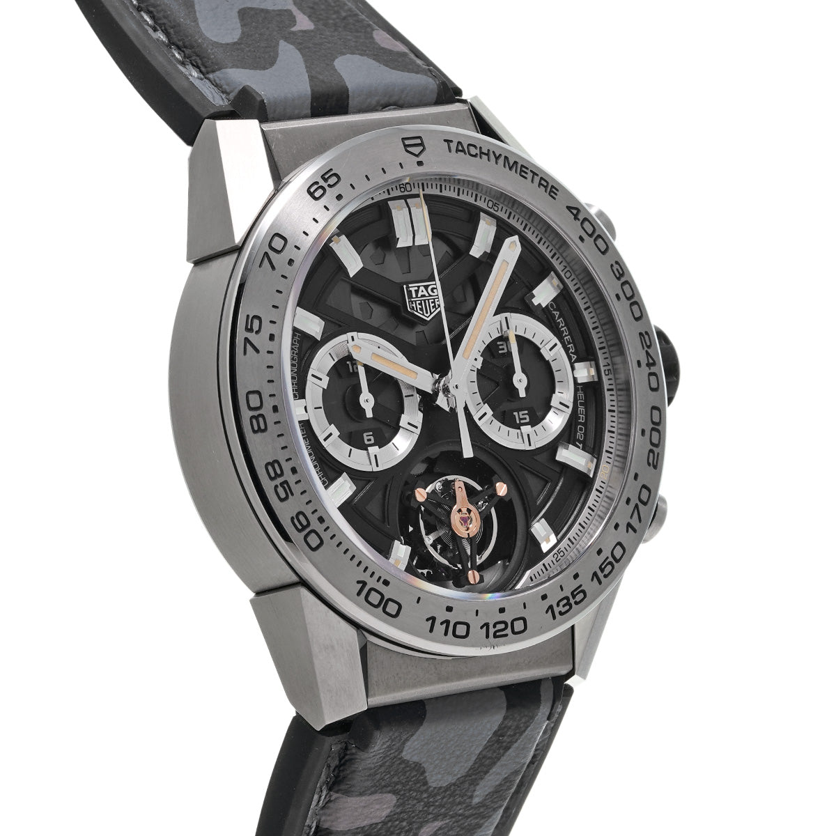 CARRERA Calibre Heuer 02T 160th Anniversary Japan Limited Edition CAR5A8D.EB0212 Black TAG HEUER Men's [Pre-Owned].