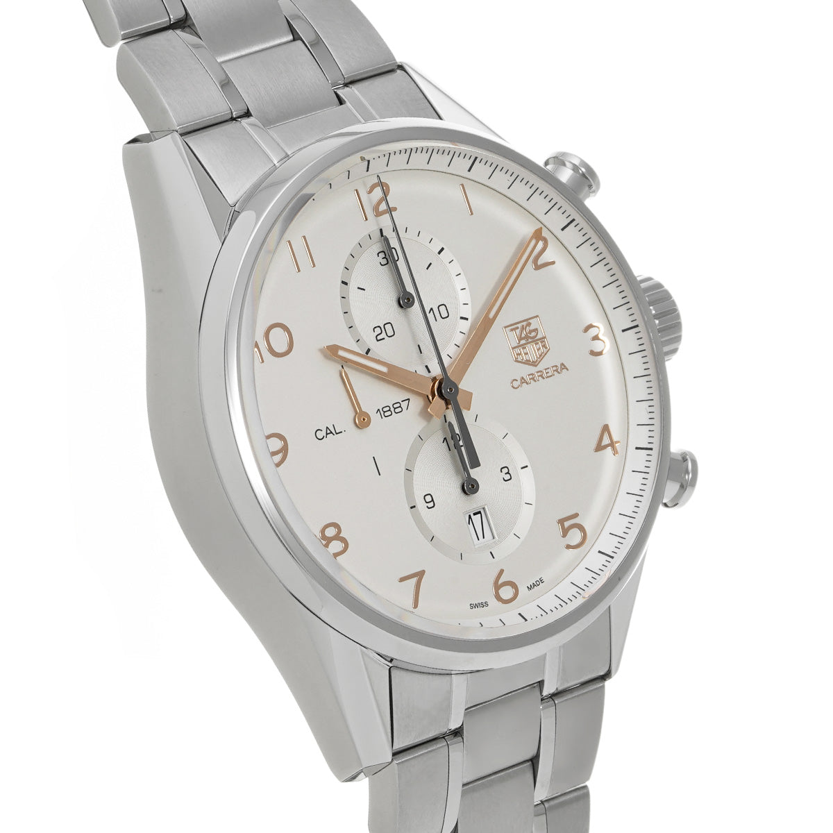 CARRERA Calibre 1887 Chronograph CAR2012.BA0796 Silver TAG HEUER Men's [Pre-Owned].