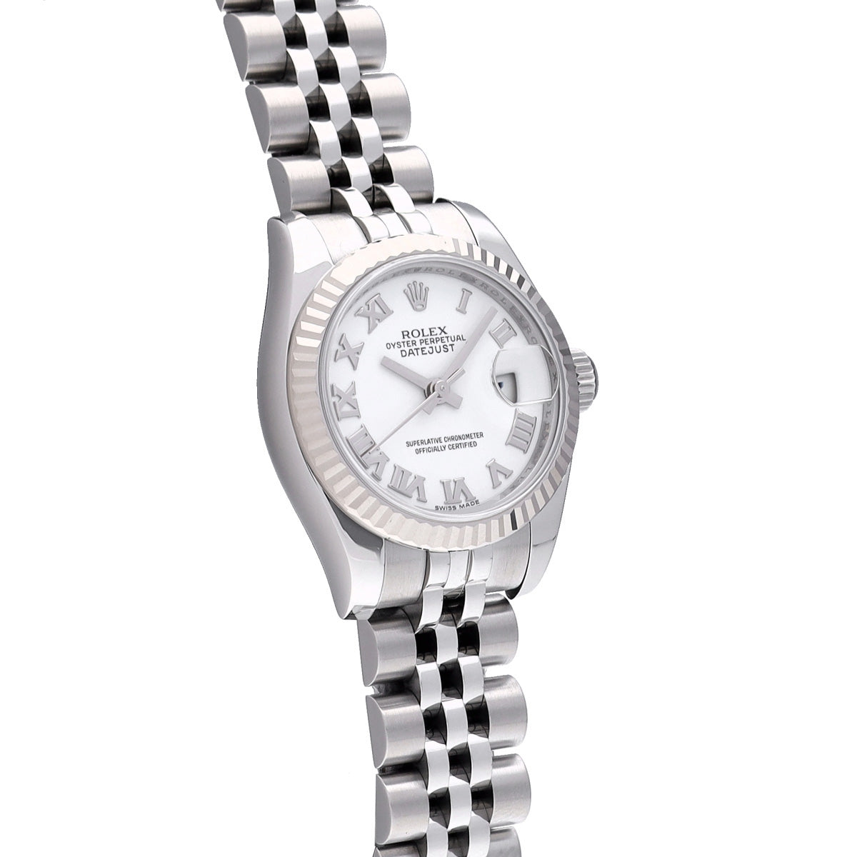 DATE JUST 179174 Random Serial White ROLEX Ladies [Pre-owned].