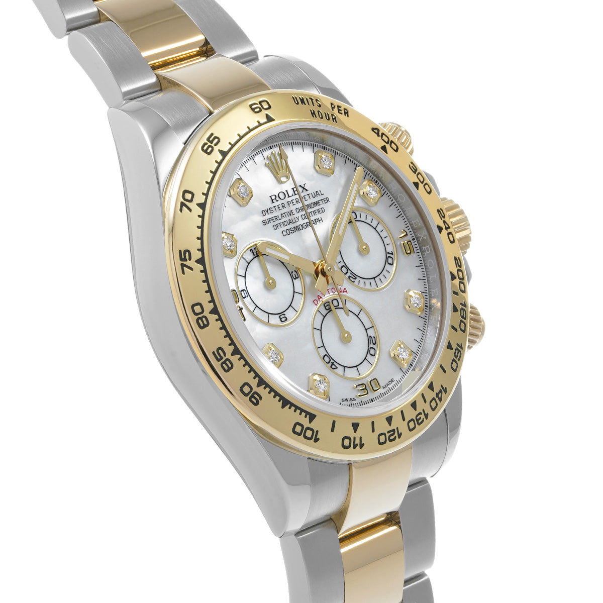 Cosmograph Daytona 116503NG Random Serial White MOP/Diamond ROLEX Men's [Pre-Owned].