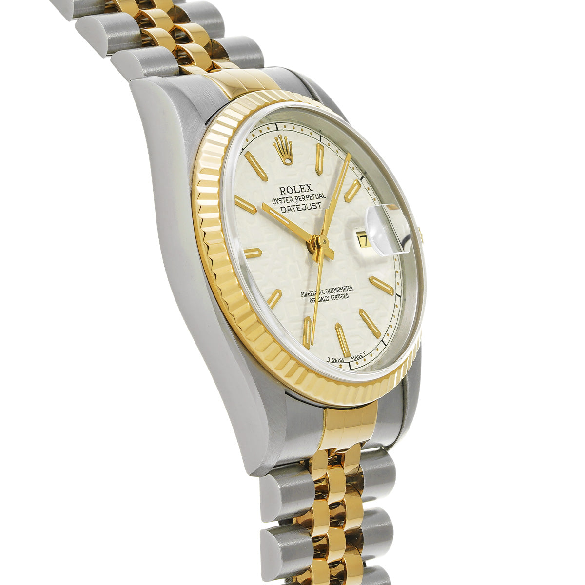 Datejust 16233 S (manufactured circa 1993) Ivory Computer ROLEX Men's [Pre-Owned].