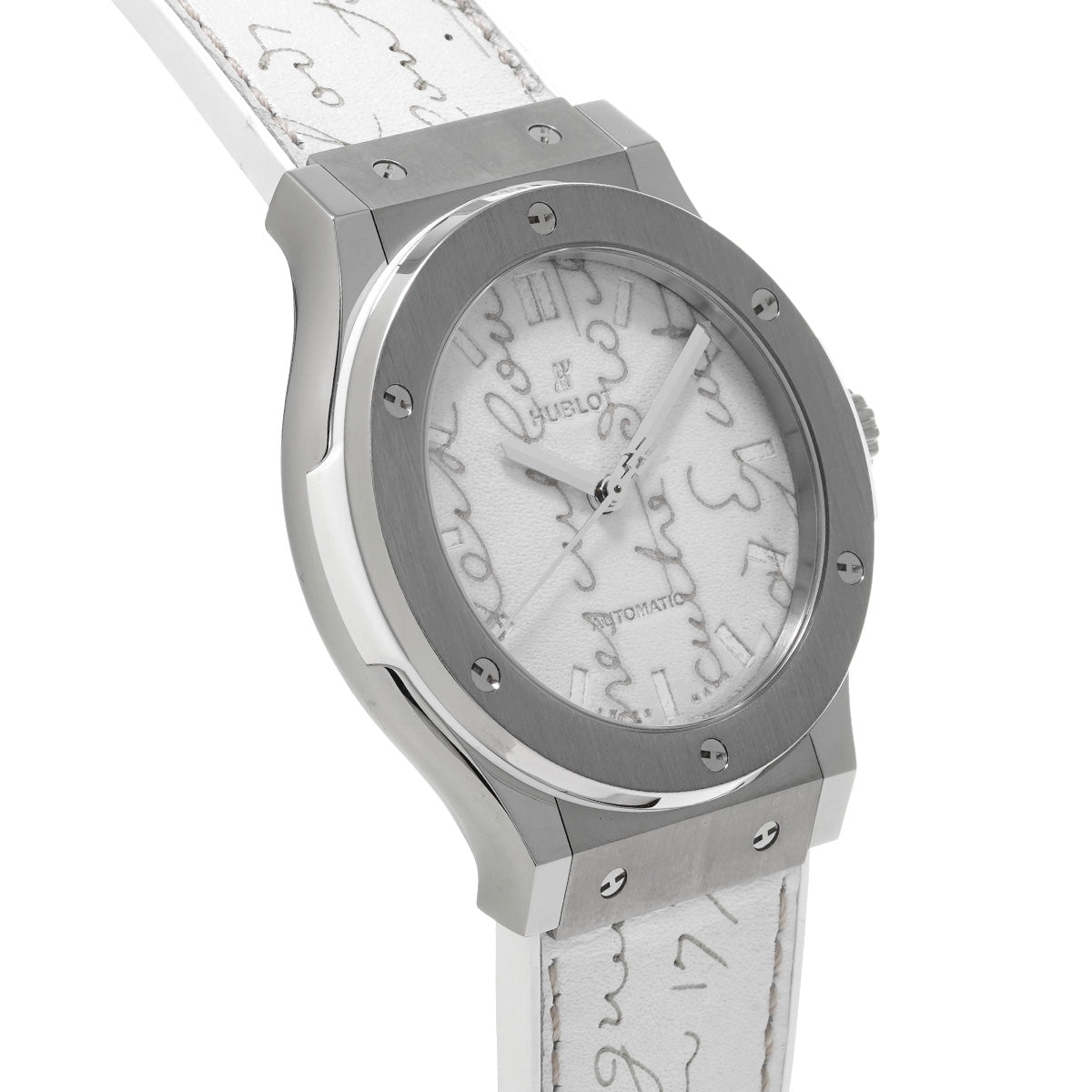 Classic Fusion Berluti Scritto Flat Bianco 511.NE.050W.VR.JBER19 White HUBLOT Men's [Pre-owned].