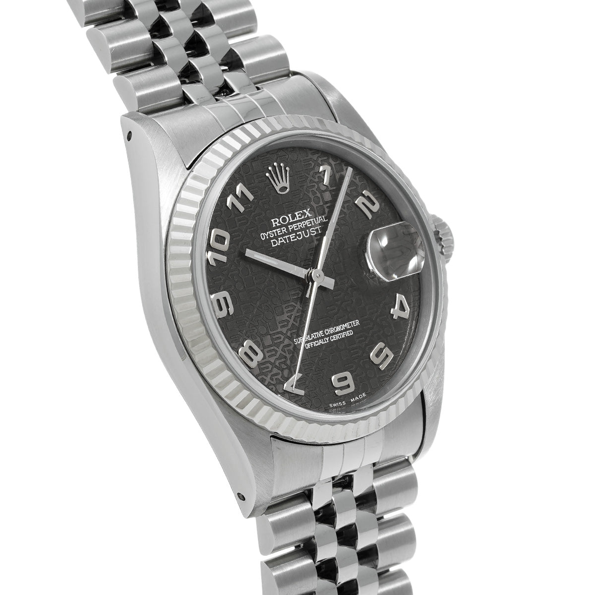 Datejust 16234 S (manufactured circa 1994) Gray Computer ROLEX Men's [Pre-Owned].