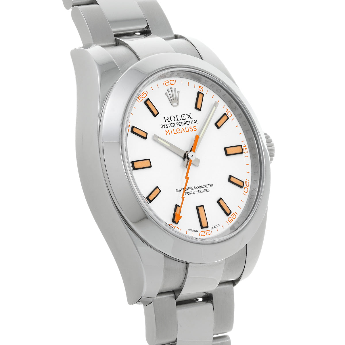 Milgauss 116400 V (manufactured around 2009) White ROLEX Men's [Pre-Owned].