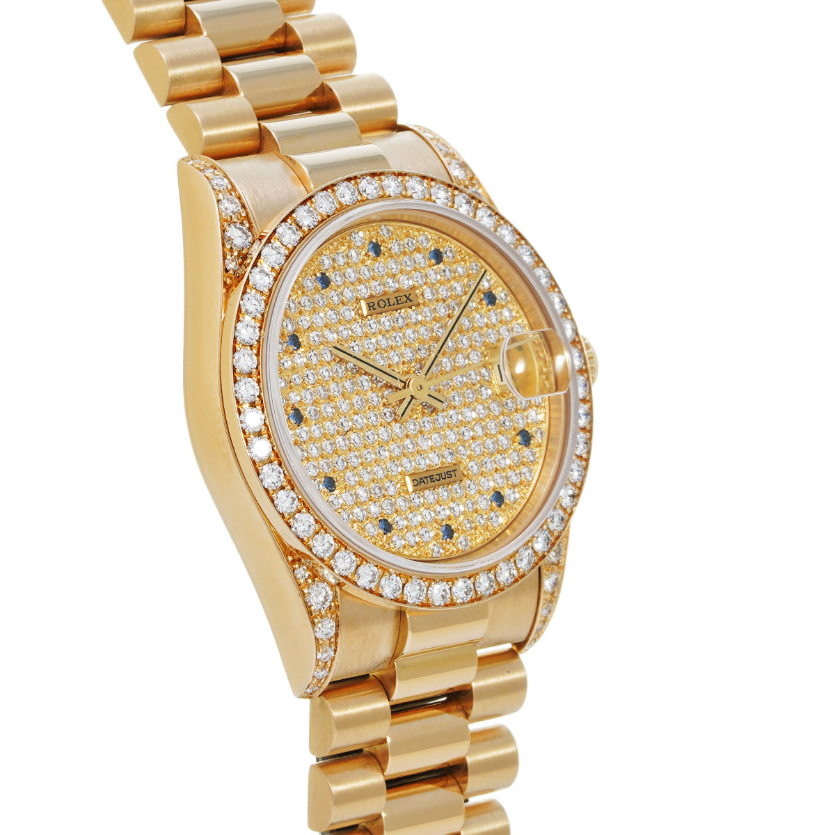 Datejust 68158 E (manufactured circa 1990) Pav Diamond ROLEX Unisex [Pre-owned].