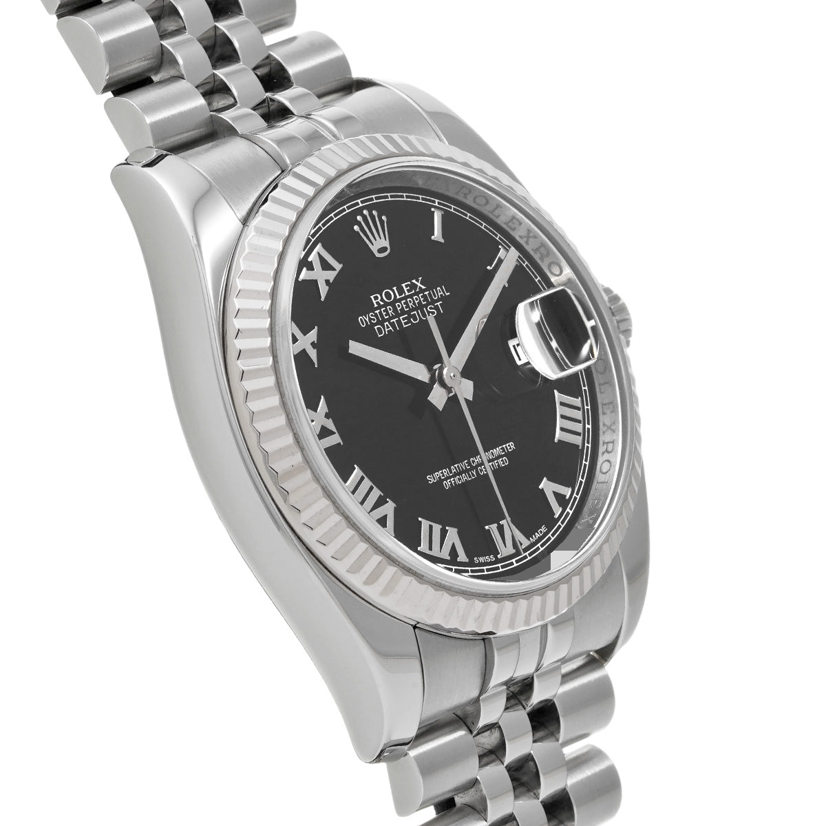 DATE JUST 116234 G (made around 2010) Black ROLEX Men's [Pre-Owned].