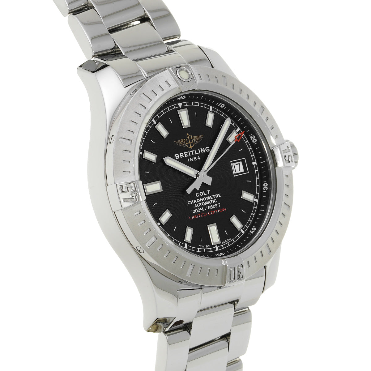 Colt Automatic A173882Y/BE66 Black BREITLING Men's [Pre-Owned].