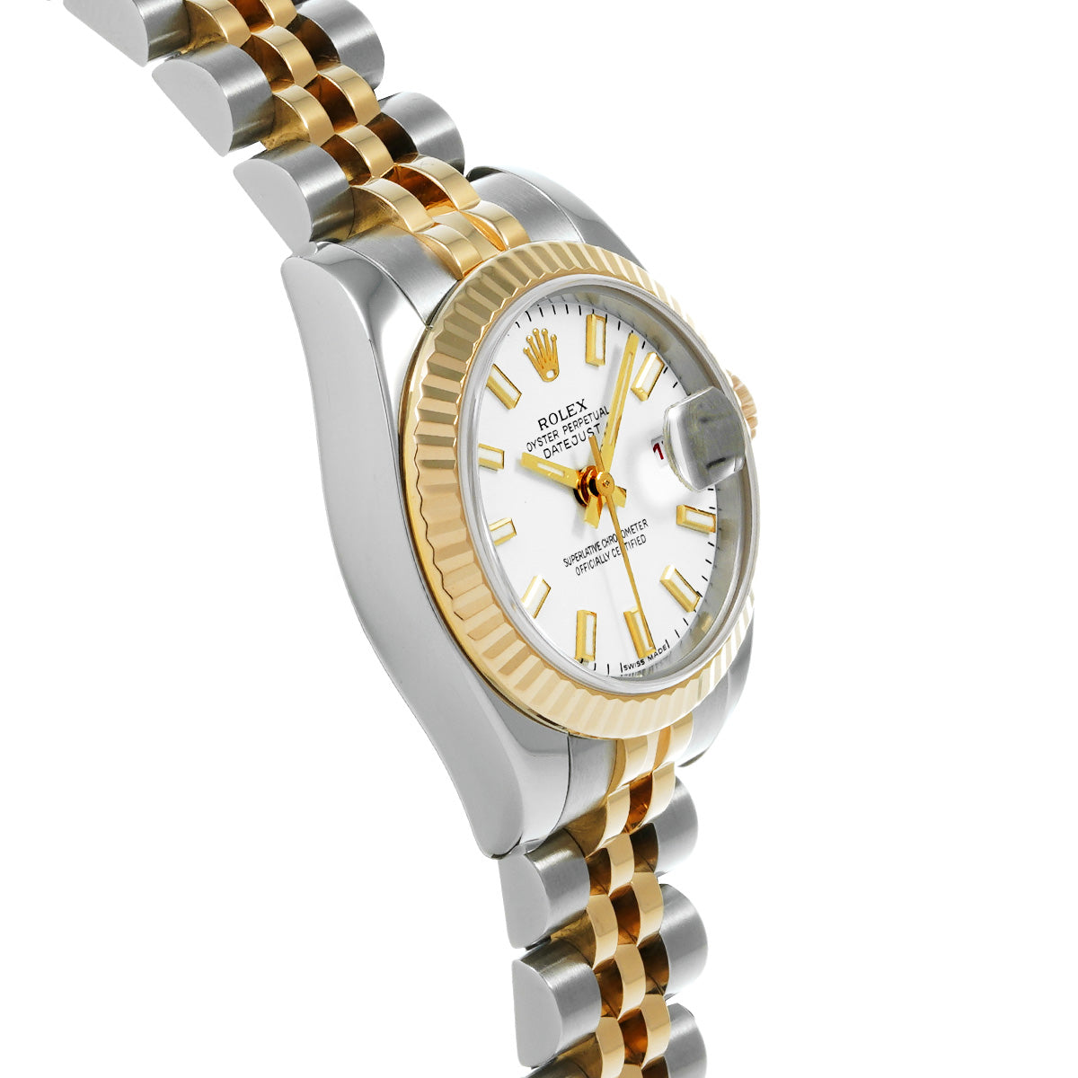 DATE JUST 179173 F (made around 2004) White ROLEX Ladies [Pre-Owned].