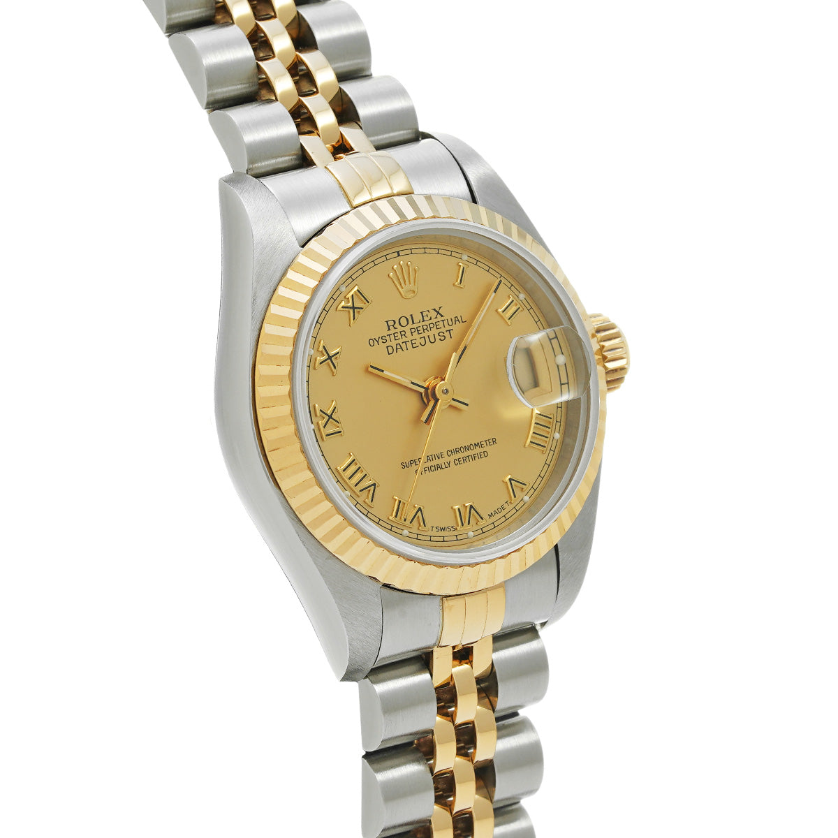 Datejust 69173 W (circa 1995) Champagne ROLEX Ladies [Pre-Owned].