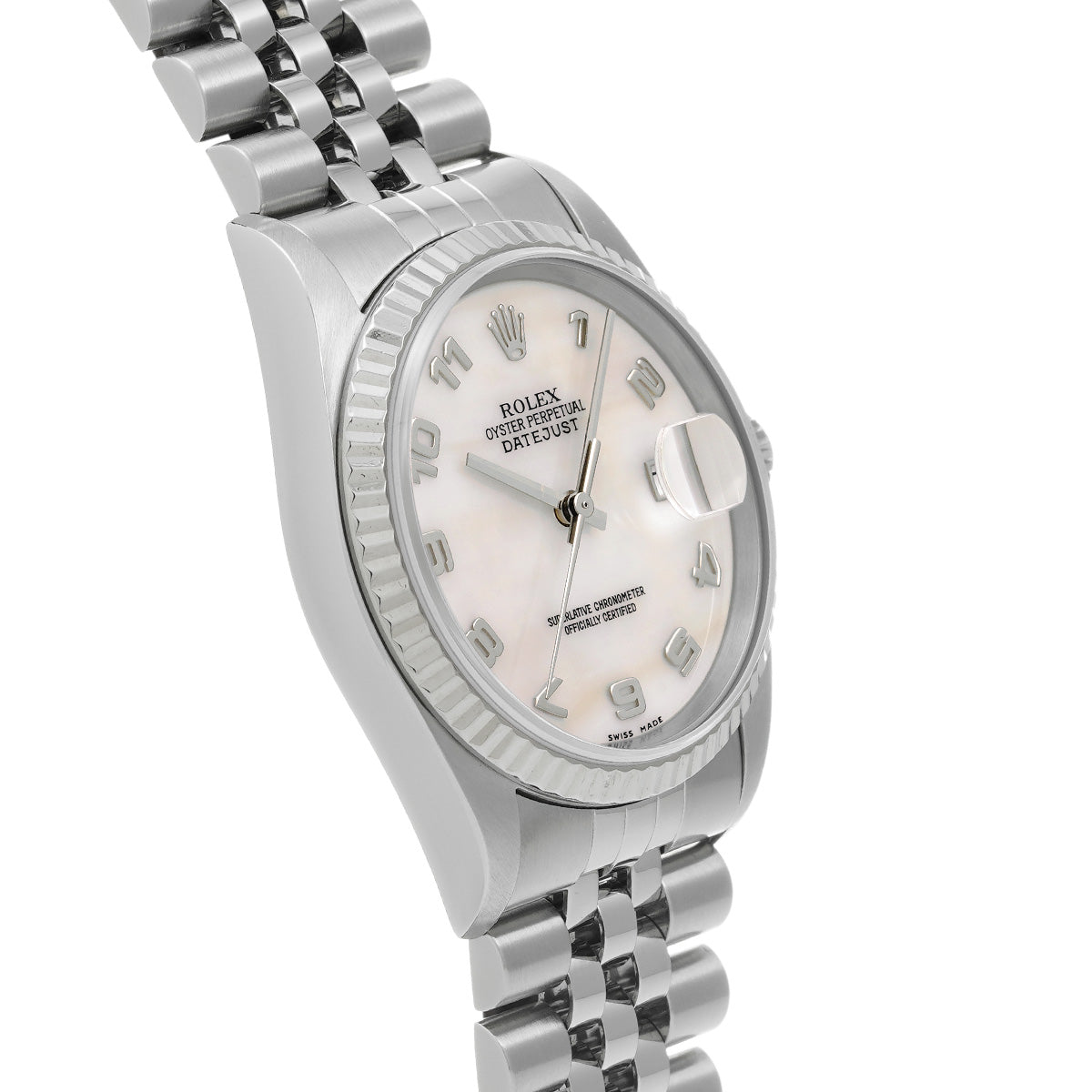 DATE JUST 16234 Y (made around 2003) White MOP ROLEX Men's [Pre-Owned].