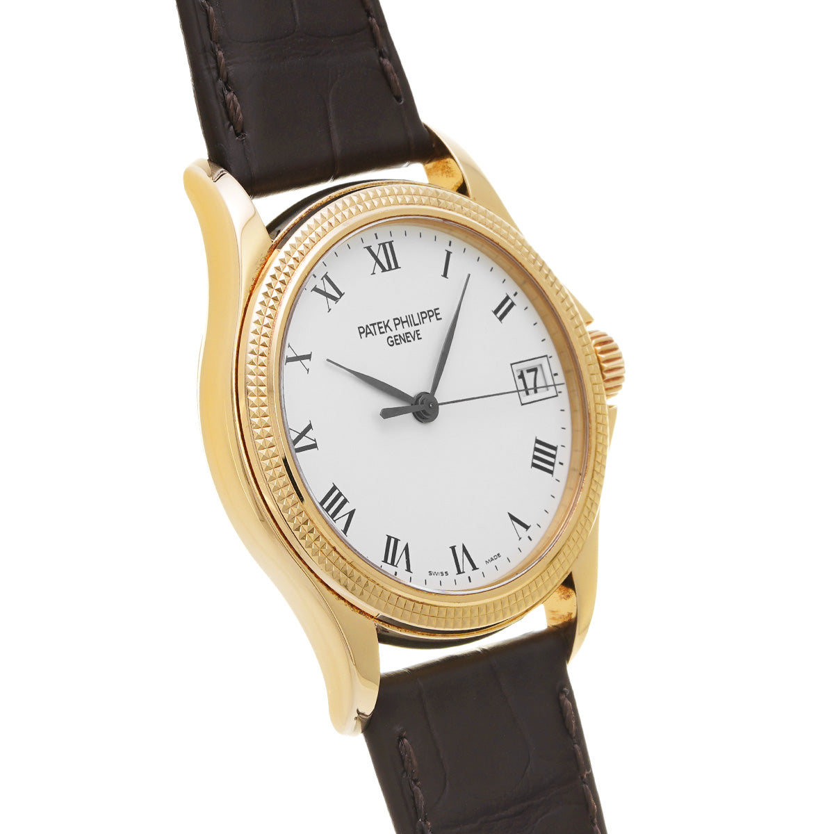 Calatrava 5117J-001 White PATEK PHILIPPE Men's [Pre-Owned].