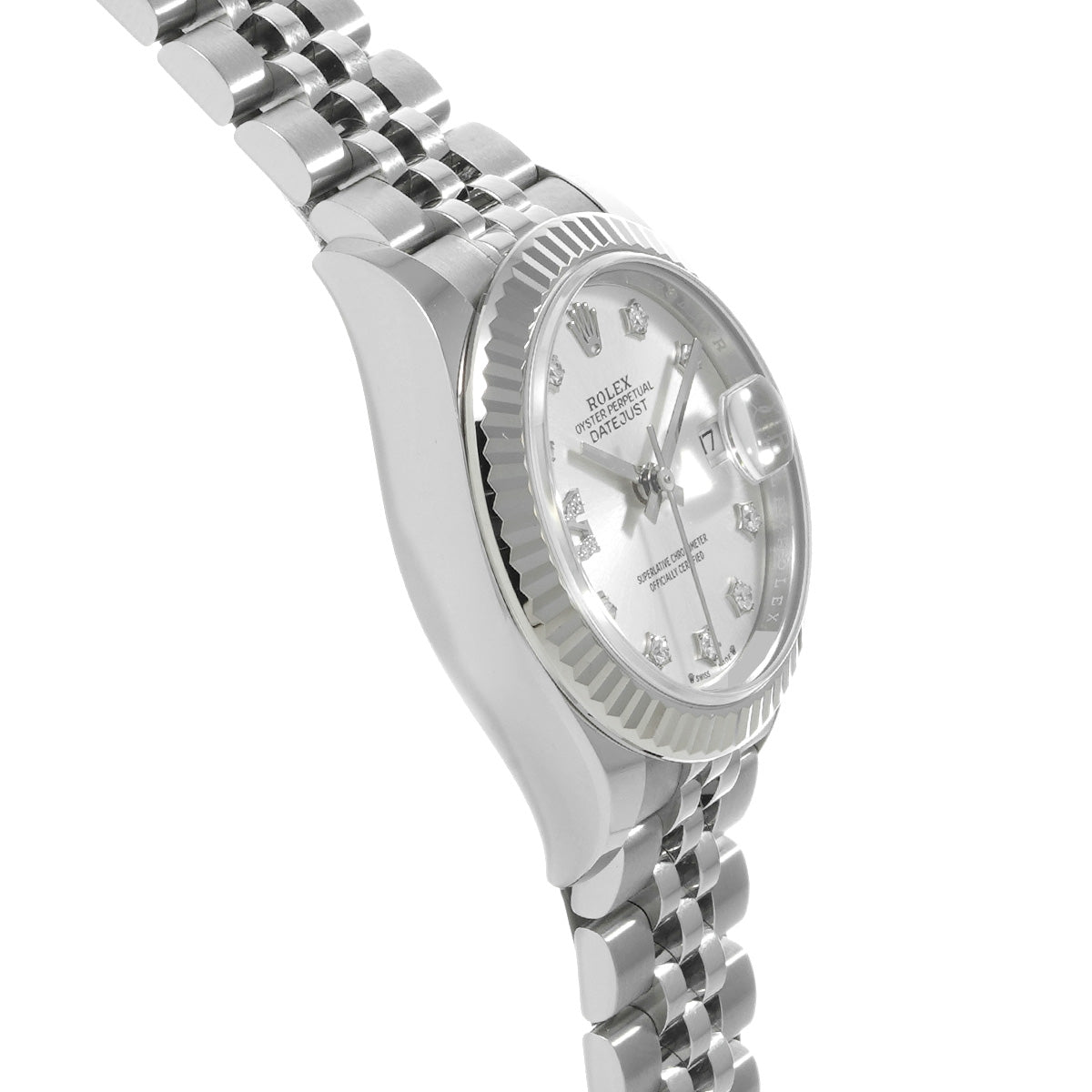 Lady Datejust 28 279174G Random Serial Silver/Diamond ROLEX Ladies [Pre-owned].