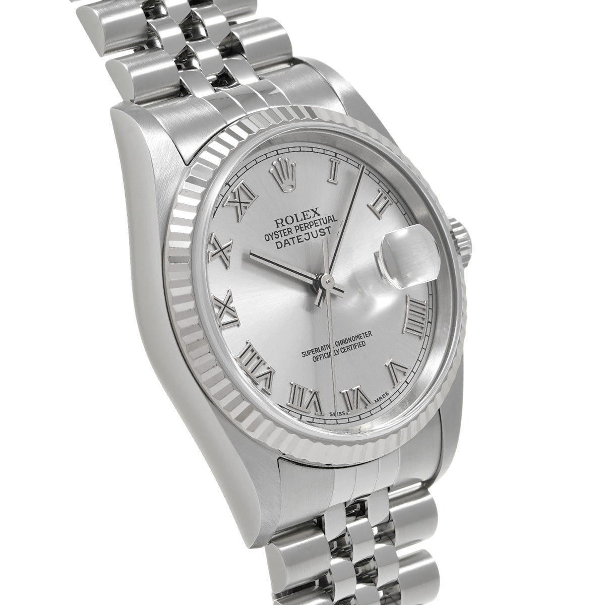 DATE JUST 16234 Y (manufactured circa 2003) Silver ROLEX Men's [Pre-Owned].